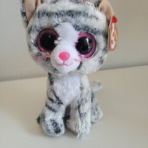 TY Beanie Boo's - Kiki the Gray Cat (6 Inch) Plush Stuffed Animal Toy NWT 2021